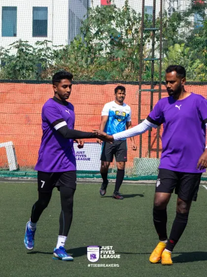 Teammates share a handshake on the field, a simple gesture that represents the unity and respect we foster. It's about competing hard and then coming together as colleagues.