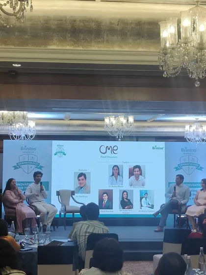 Participating in a panel at a CME on evolving strategies for androgenetic alopecia. We discussed how newer minoxidil formulations with added peptides and moisturizers can significantly boost patient compliance.