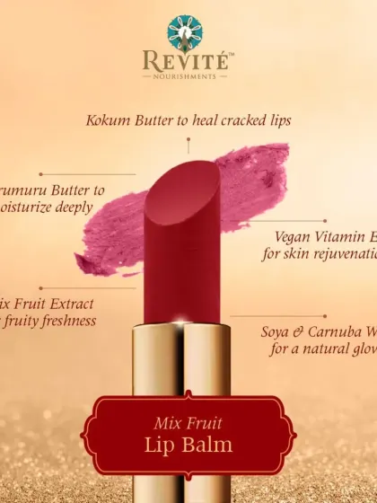For a fruity treat, try my Mix Fruit Lip Balm. It uses Kokum and Murumuru butter to heal and moisturize, while mix fruit extract provides a fresh scent and helps with skin rejuvenation.