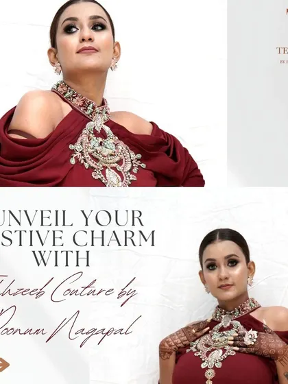 Unveil your festive charm with our custom-designed gowns. We work with you to create an outfit that is as unique as you are.