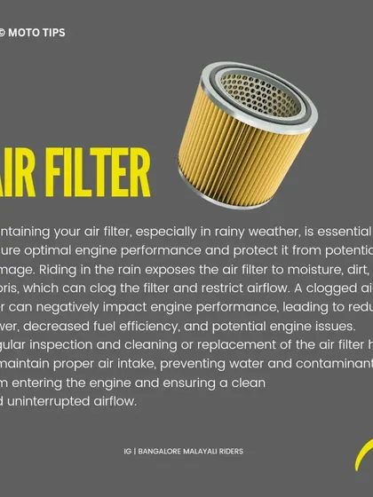 Rainy season requires extra care. We share essential maintenance tips for riding in the wet, focusing on crucial components like tires, brakes, chain lubrication, air filters, and lights to ensure safety on slippery roads.