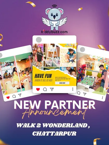 Step into a world of adventure at Walk 2 Wonderland in Chattarpur. This partner offers complimentary carnival tickets and a food discount to make your party even more magical.