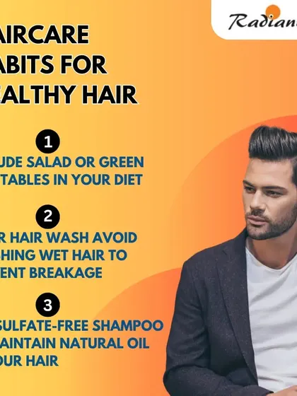 Simple daily habits can make a difference in your hair's health. I advise my patients to include green vegetables in their diet for essential nutrients, avoid brushing hair when it's wet and most fragile, and use gentle, sulfate-free shampoos to avoid stripping the scalp of its natural oils.