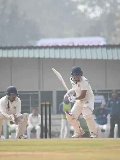 A player in action during a Ranji Trophy match for Team Nagaland. It has been an amazing display of courage and determination from the team to reach the semifinals.