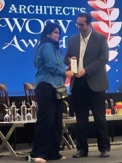 Another shot from the Architect's WOW Awards stage. It's an honor to be recognized among my peers.