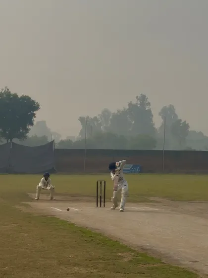 A batsman is clean bowled. A great delivery.