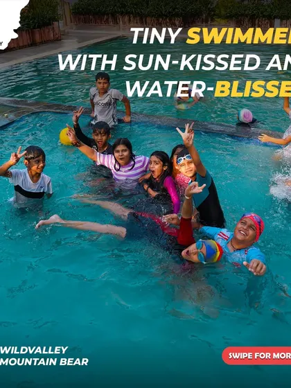 Tiny swimmers, sun-kissed and water-blissed! The pool is a great place for kids and adults alike to have fun and cool off.