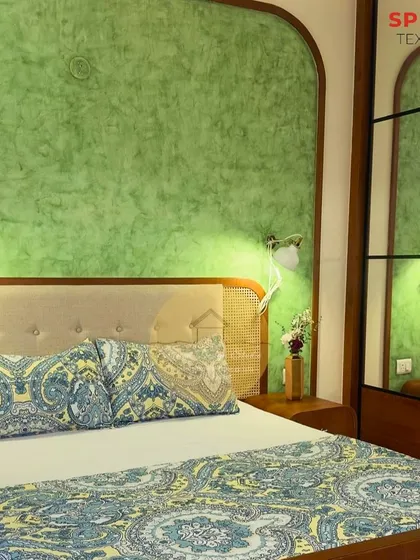 A collection of our bedroom designs, showcasing various styles from modern minimal to ethnic traditional. Each space is crafted to be a unique sanctuary, featuring custom furniture, layered lighting, and thoughtful details.