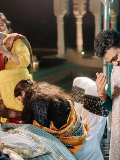 An impromptu dance by the groom for his bride during their Sufi-themed Mehendi night. These spontaneous moments of love are what make a wedding truly memorable.