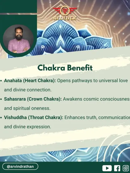 This Rudraksha provides a triple chakra benefit. It opens the Anahata (Heart) for universal love, awakens the Sahasrara (Crown) for cosmic consciousness, and enhances the Vishuddha (Throat) for divine expression.