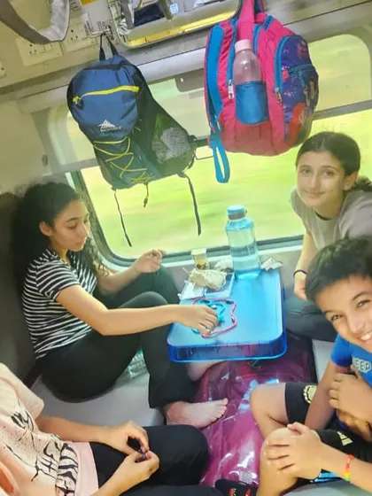 The journey to a competition is part of the experience. Our athletes bonding on the train ride to the Stairs National Games.
