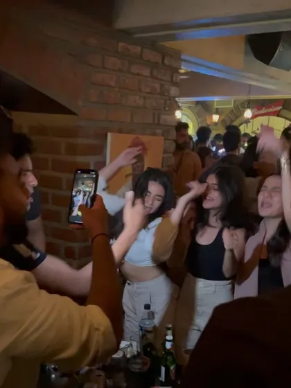 Capturing the fun at Watson's. The crowd is always lively, dancing and even taking their own videos of the great time they're having.
