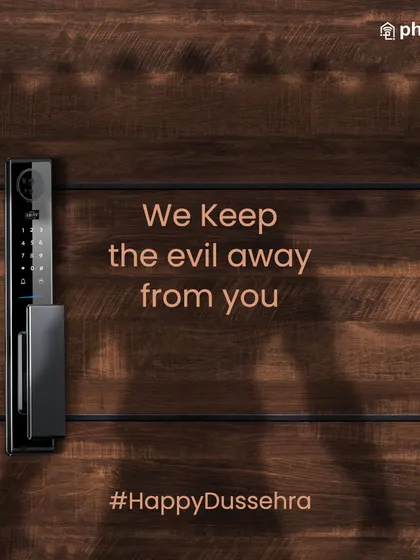 On a day that celebrates the victory of good over evil, I ensure my smart locks keep the evil away from you. This lock is a modern shield for your home's safety.