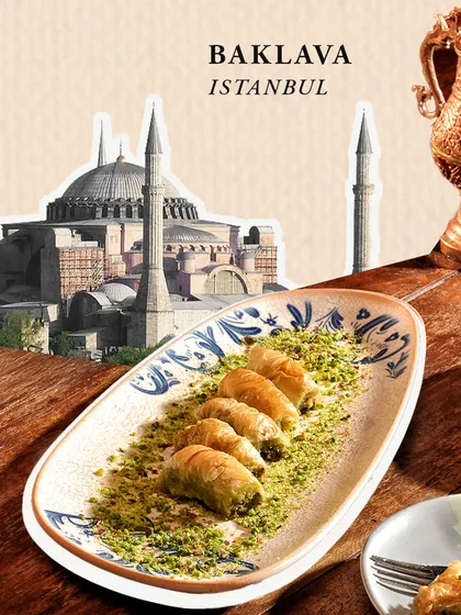 A taste of Istanbul. Our authentic Baklava is a highlight of our menu, perfect for enjoying any time of day.