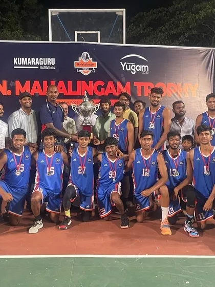 The Jain University team after finishing as runners-up at the Dr. N Mahalingam Trophy tournament.
