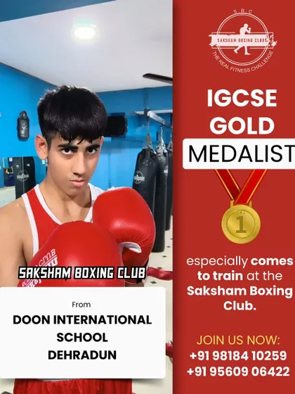 We are proud to train champions from all over. This IGCSE Gold Medalist from Doon International School, Dehradun, comes to us specifically to hone his skills and stay at the top of his game.