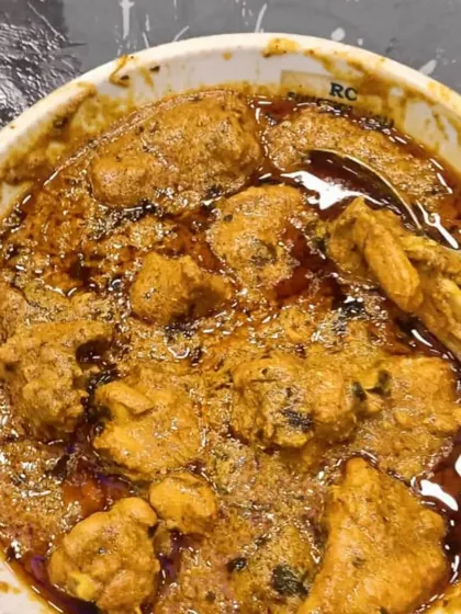 My mutton curry is rich, oily, and packed with spices. It's the perfect gravy to go with biryani or fresh rotis for a complete party menu.