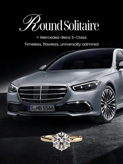 The Round Solitaire is the Mercedes-Benz S-Class of rings: timeless, flawless, and universally admired. It is a classic choice that I recommend for its enduring elegance and brilliant sparkle.