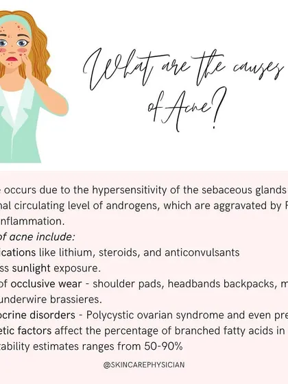 To treat acne effectively, we must first understand its causes. This slide explains how factors like hormones, medications, genetics, and even endocrine disorders like PCOS contribute to breakouts.
