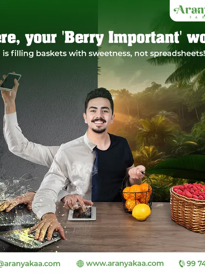 Here, your 'Berry Important' work is filling baskets with sweetness, not spreadsheets. It's a different kind of productivity, one that nourishes the soul.
