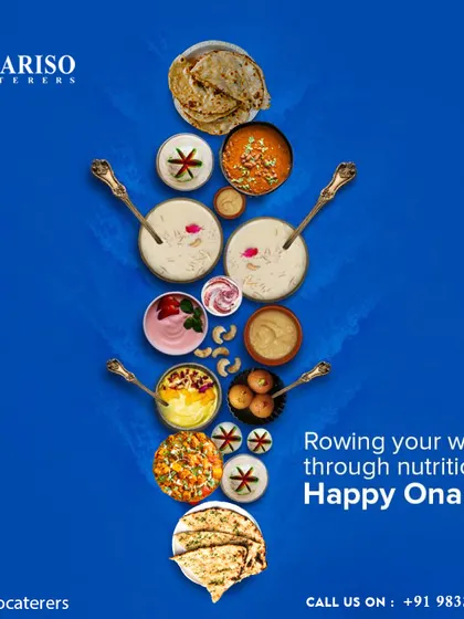Happy Onam. We can help you celebrate the harvest festival with a nutritious and traditional feast, bringing the authentic taste of the sadhya to your event.