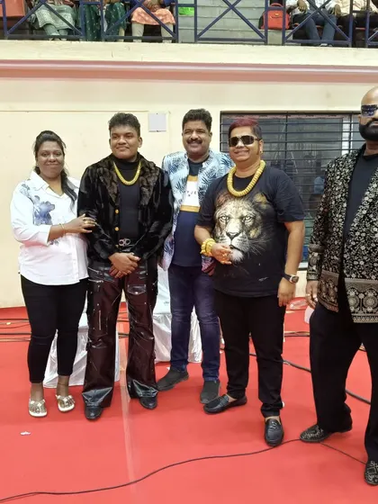 Another group photo with the artists from the Snehanjali Entertainers event. It's always fun to collaborate with other talented performers.