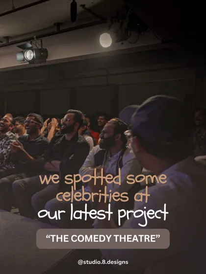 We spotted some celebrities at our latest project, "The Comedy Theatre." It's always a thrill to see our spaces become popular hubs for artists and audiences.