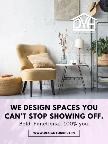 I design spaces you can't stop showing off. This cozy corner, featuring a mustard accent chair against a textured white brick wall, shows how I mix textures and styles to create a space that is bold, functional, and 100% you.