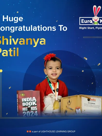 Meet Shivanya Patil, a young prodigy from our PlayGroup who earned a place in the International Book of Records for her incredible speed in reciting numbers and naming state capitals.
