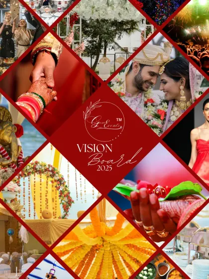 A sneak peek at our vision board for 2025. We are loading up on big ideas, bold themes, and seamless execution to create even more unforgettable experiences.