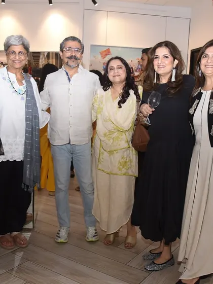 A group photo of artists, curators, and guests, capturing the collaborative and communal spirit of our gallery nights. We take pride in bringing creative minds together under one roof.