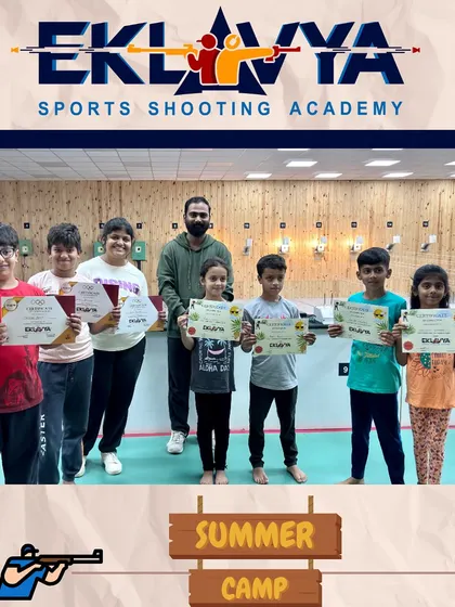 Celebrating the successful completion of our 2024 Summer Camp's first batch. Our camps are designed for kids aged 8 and up, providing a comprehensive introduction to shooting that also builds mental fortitude and discipline.