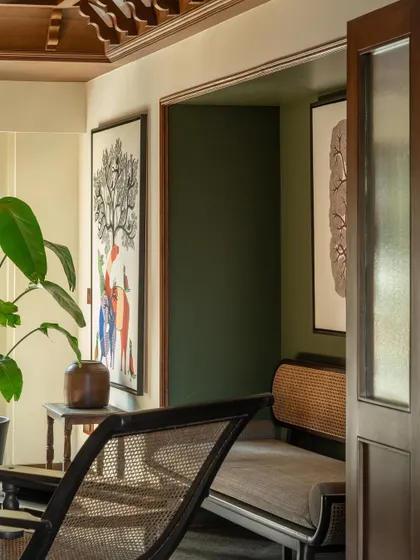Additional images from the House of Gond, Lord Elgin, Elgin Cafe, and House Around the Oblique Column, further exploring themes of traditional craftsmanship, colonial modernism, and brutalist form.