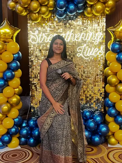 I love wearing sarees for certain corporate events. They bring a unique elegance and grace. Most of these are stolen from my mom's closet, which makes them even more special.