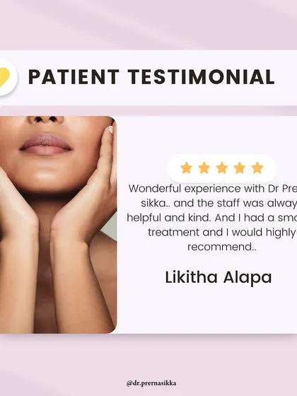 It is always rewarding to hear about a patient's smooth and positive treatment experience. My staff and I work together to ensure every visit is helpful, kind, and professional, from the initial consultation to the final result.