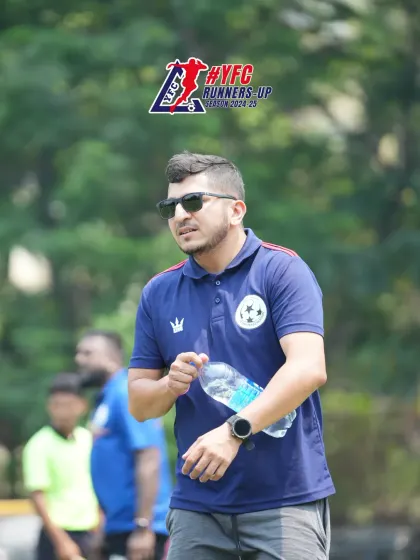 Our U-15 team achieved the Runners-Up position in the YFC Season 2024. This image of Coach Shadab reflects the pride and determination of the entire team.
