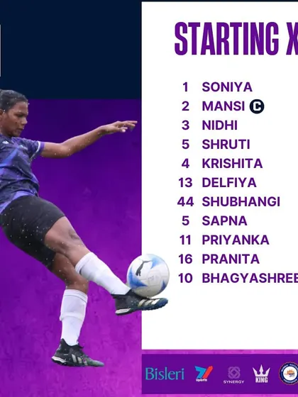 Our starting XI for match number 6.