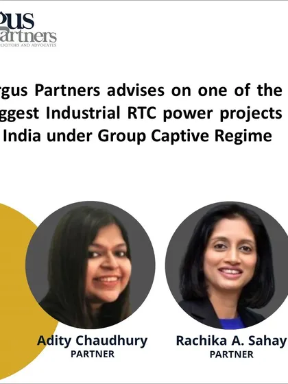 I advised Tata Steel on its 26% equity investment in one of India's largest industrial round-the-clock (RTC) hybrid renewable power projects. This deal, structured under the Group Captive Regime, is a key part of Tata Steel's strategy to achieve its net-zero target by 2045 and shows my experience in green energy project investments.
