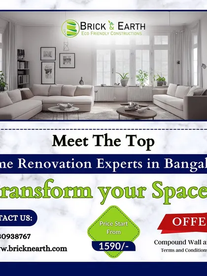 As home renovation experts in Bangalore, we transform your spaces to match your style and needs, ensuring a result that is both beautiful and functional.