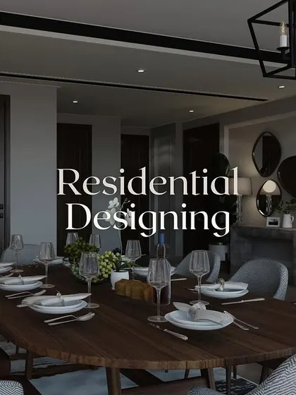 This image captures the mood of a sophisticated dining room at night. The dark wood table, comfortable upholstered chairs, and ambient lighting create an intimate and luxurious atmosphere for formal dinners.