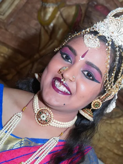 Another beautiful close-up, this time capturing a warm and engaging smile that connects with the audience.