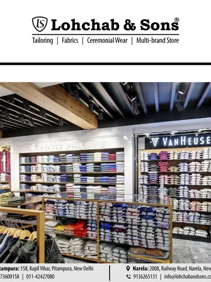 In addition to our custom services, we offer a wide selection of ready-to-wear formal shirts from trusted brands like Louis Philippe and Van Heusen. Find the perfect shirt for any occasion right off the rack.
