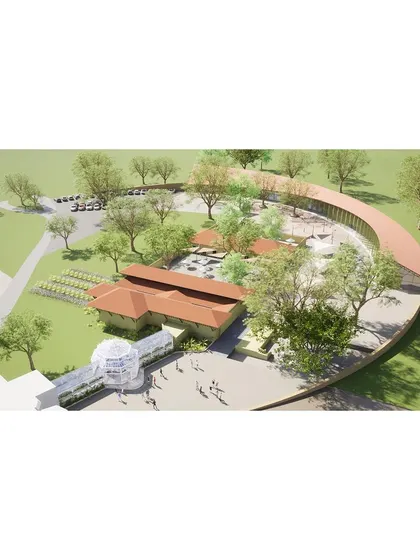 The master plan for the palace reuse project shows how new architecture can respectfully enclose and activate the spaces around heritage buildings.