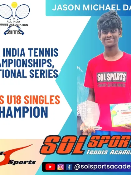 Congratulations to Jason Michael David for his outstanding performance, clinching the Boys U18 AITA National Series singles title without dropping a single set.