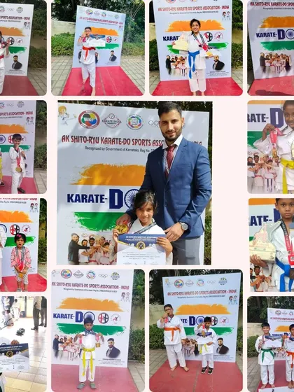 A collage of our young winners at the awards ceremony. Seeing the smiles on their faces as they receive their medals is the best reward for a coach.