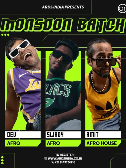 More instructors for our Monsoon Batch! Get ready to immerse yourself in the joy of dance with our Afro and Afro House specialists.