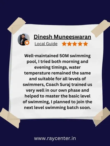 A detailed review from a swimmer who appreciated the consistent water temperature and personalized coaching.