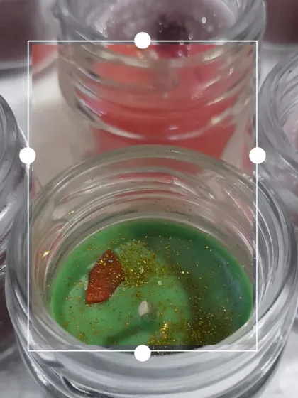 A little magic in a jar. This green candle is infused with good vibes, golden sparkles, and a touch of nature to help positive energy flow.