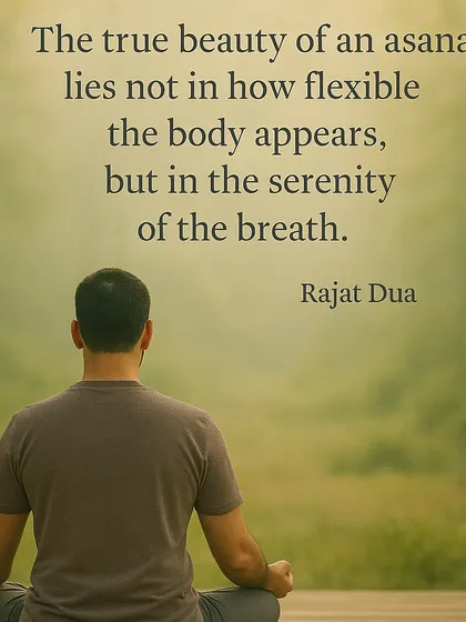 This is the core of my teaching philosophy. The goal isn't to achieve a "perfect" pose for a picture. The true practice of yoga lies in finding stillness and connecting with the calm, steady rhythm of your own breath. Flexibility is a byproduct, not the purpose.