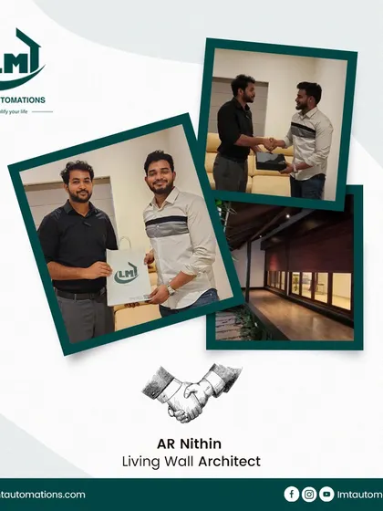 We are proud to collaborate with talented professionals like Architect Nithin from Living Wall. This partnership resulted in a creative and innovative project, and we look forward to future collaborations.